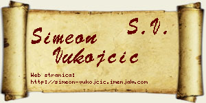 Simeon Vukojčić vizit kartica